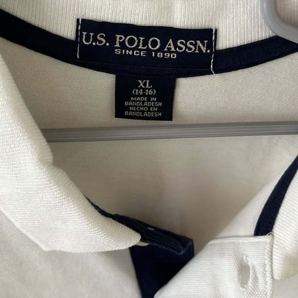 NWT U.S. Polo Association white polo - Picture 7 of 10